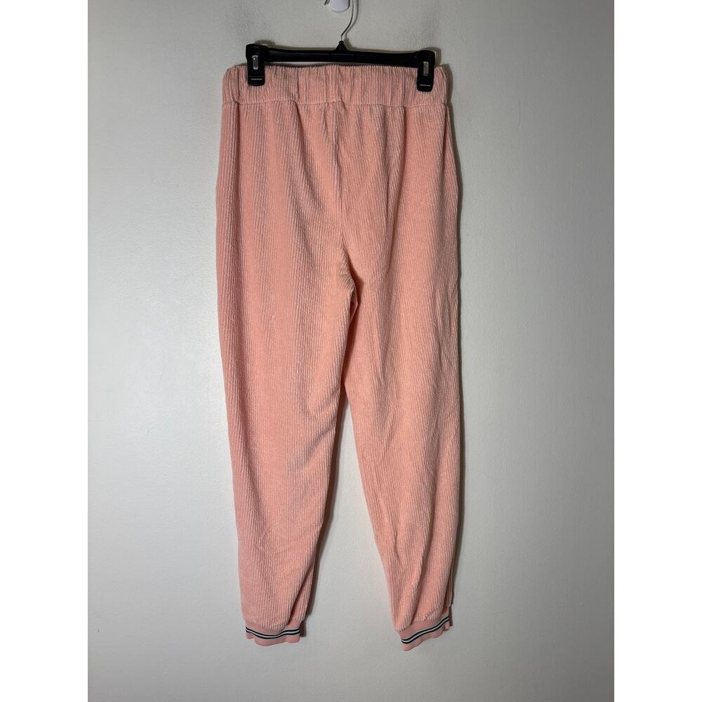 Roller Rabbit Peach Ribbed Terry Cloth Joggers Sz S - Picture 3 of 4